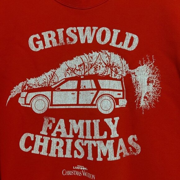Griswold Family Christmas National Lampoon Red Sweatshirt XL - Picture 2 of 6
